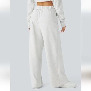 HALARA Wide Leg Pants - Light Gray